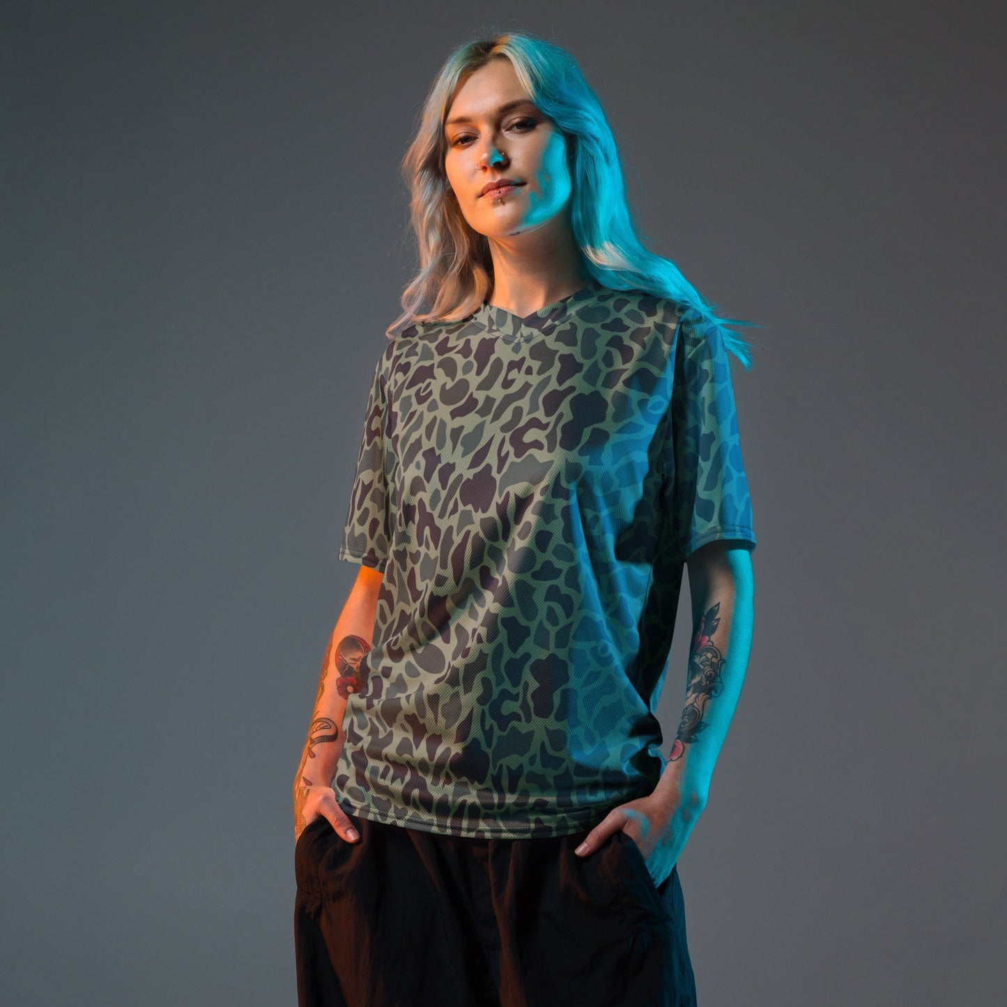 Afghanistan Duck Hunter Northern Alliance Spot CAMO unisex sports jersey - Sports Jerseys