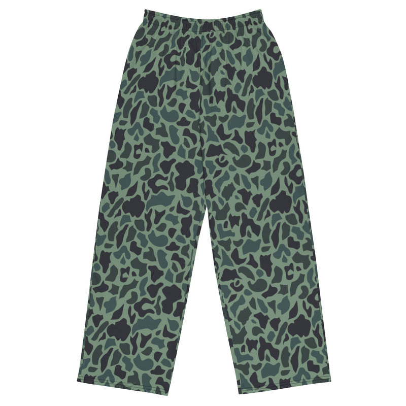 Duck Hunter Woodland Spot CAMO Unisex Wide-Leg Leisure Pants - 2XS - Pant