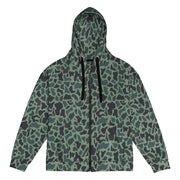 Duck Hunter Woodland Spot CAMO Unisex Zip Hoodie - 2XS