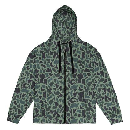 Afghanistan Duck Hunter Northern Alliance Spot CAMO Unisex zip hoodie - 2XS - Zip Hoodies