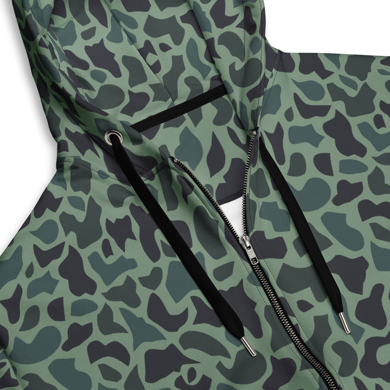 Duck Hunter Woodland Spot CAMO Unisex Zip Hoodie