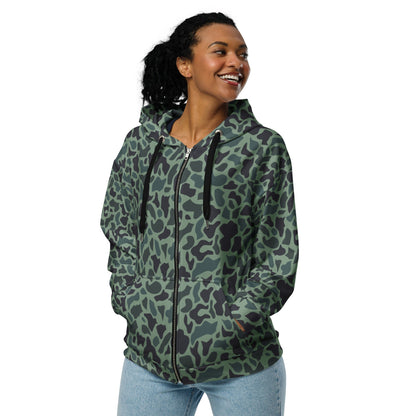 Afghanistan Duck Hunter Northern Alliance Spot CAMO Unisex zip hoodie - Zip Hoodies