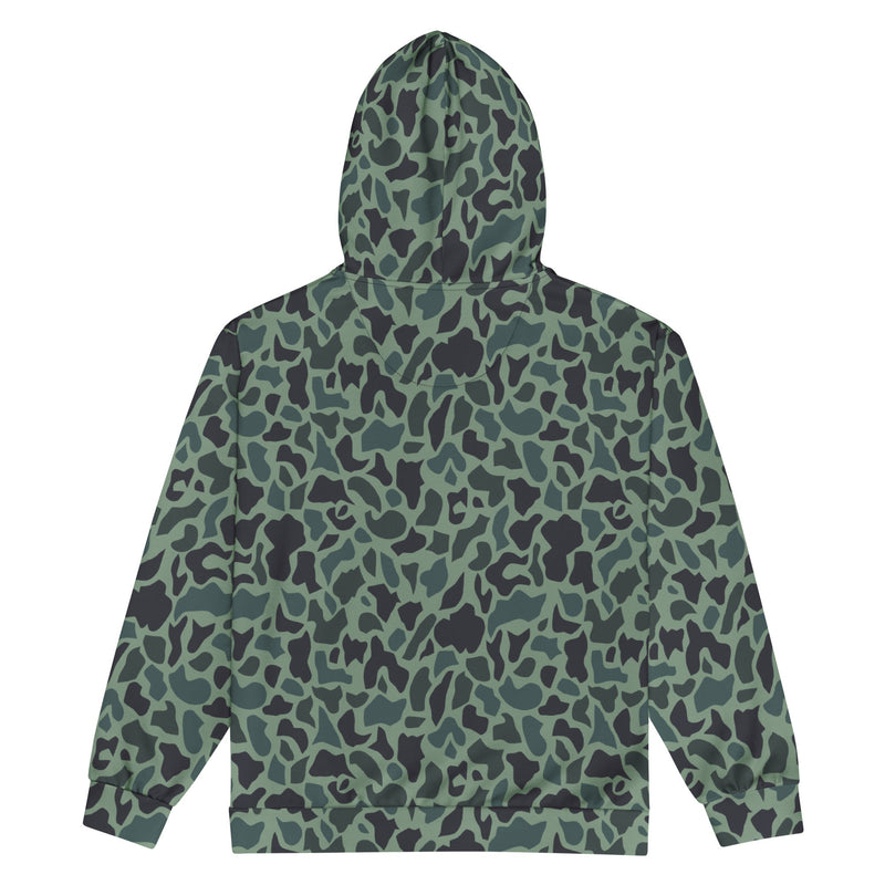 Duck Hunter Woodland Spot CAMO Unisex Zip Hoodie
