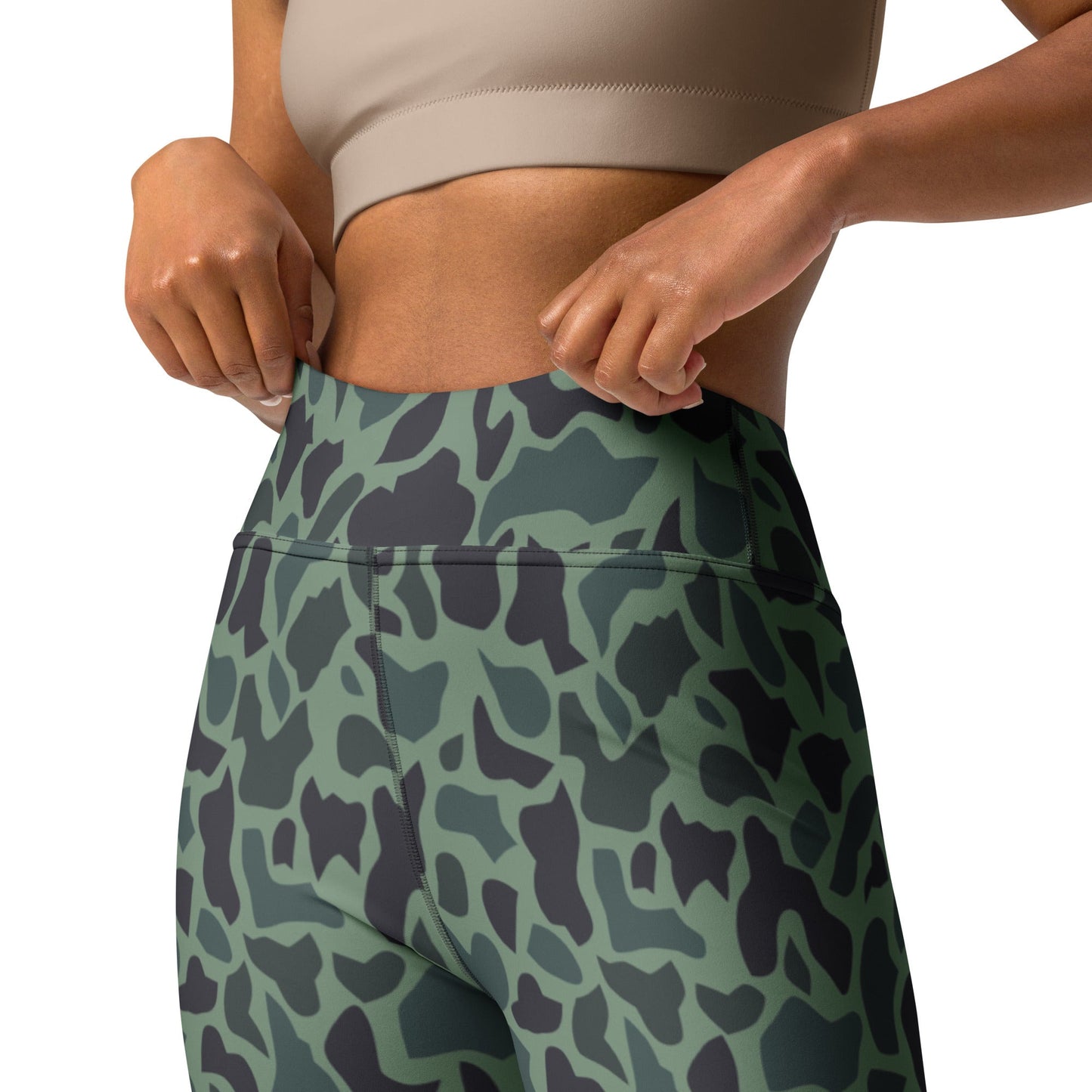 Afghanistan Duck Hunter Northern Alliance Spot CAMO Yoga Leggings - Womens
