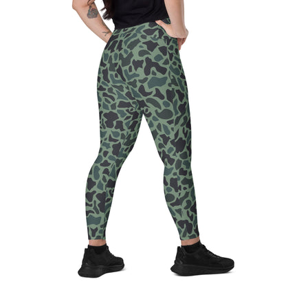 Afghanistan Duck Hunter Spot CAMO Leggings with pockets - 2XS - Womens With Pockets