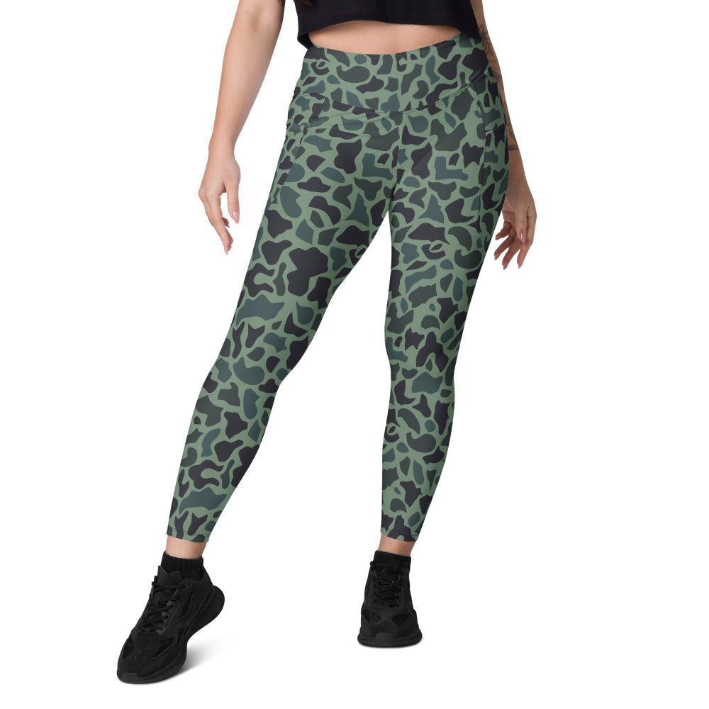 Afghanistan Duck Hunter Spot CAMO Leggings with pockets - Womens With Pockets