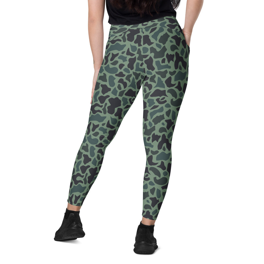 Afghanistan Duck Hunter Spot CAMO Leggings with pockets - Womens With Pockets