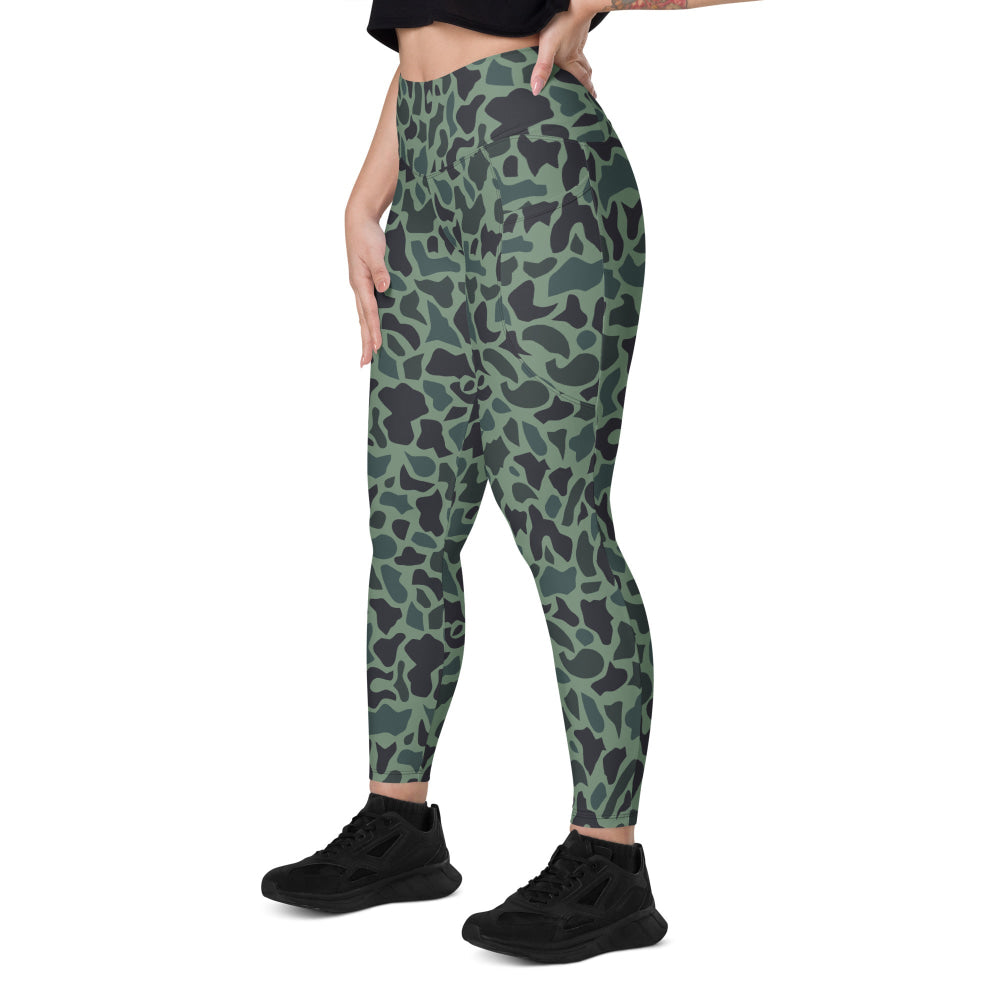 Afghanistan Duck Hunter Spot CAMO Leggings with pockets - Womens With Pockets