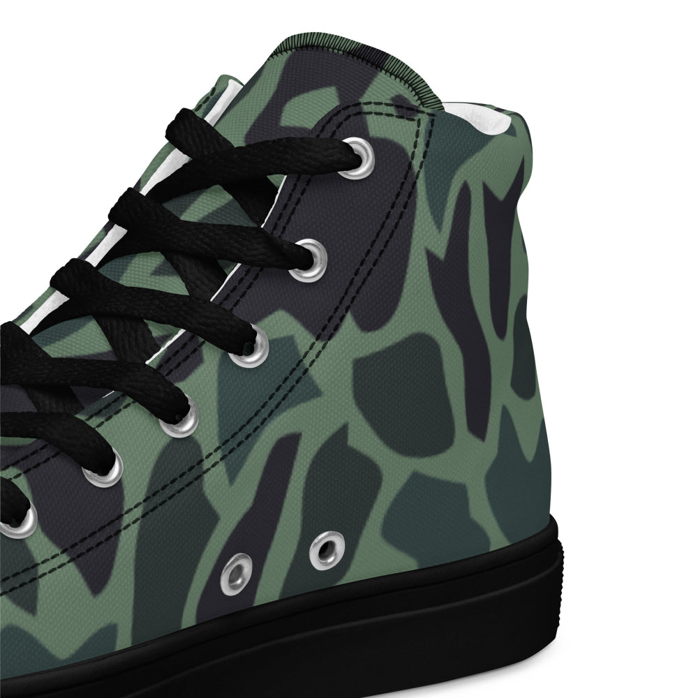 Afghanistan Duck Hunter Spot CAMO Men’s high top canvas shoes - Mens High Top Canvas Shoes