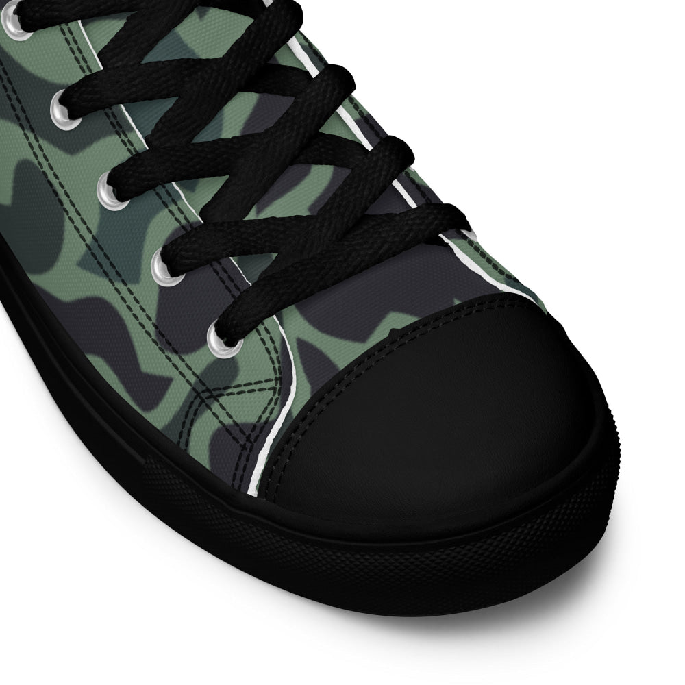 Afghanistan Duck Hunter Spot CAMO Men’s high top canvas shoes - Mens High Top Canvas Shoes