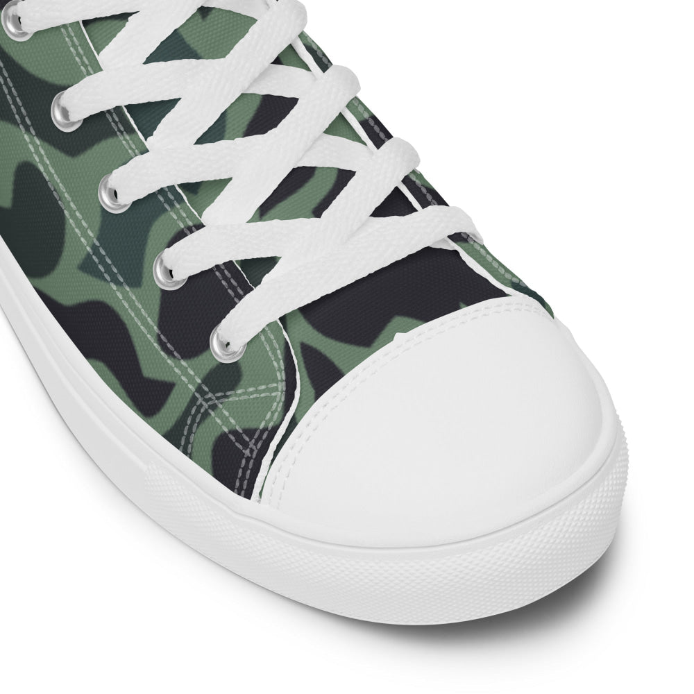 Afghanistan Duck Hunter Spot CAMO Men’s high top canvas shoes - Mens High Top Canvas Shoes