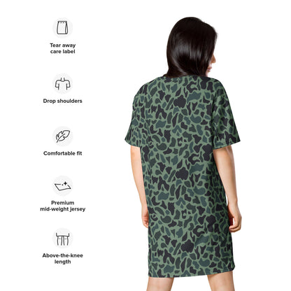 Afghanistan Duck Hunter Spot CAMO T-shirt dress - Womens T-Shirt Dress