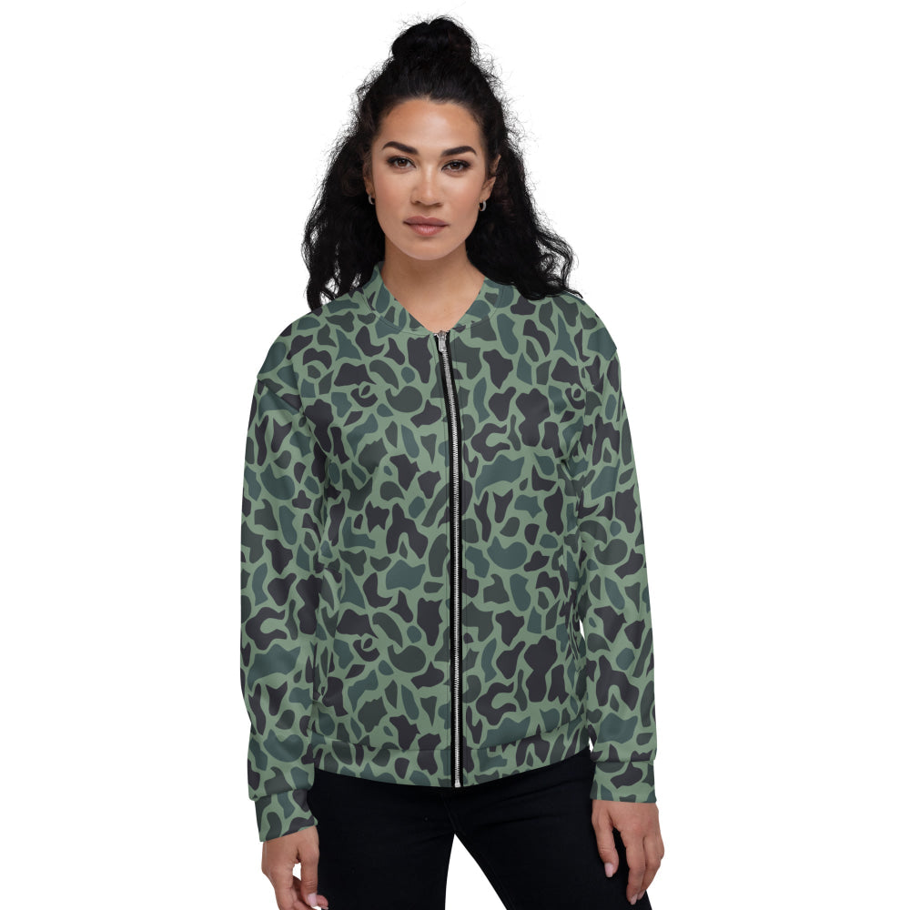 Afghanistan Duck Hunter Spot CAMO Unisex Bomber Jacket