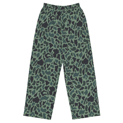 Afghanistan Duck Hunter Spot CAMO unisex wide-leg pants - 2XS - Unisex Wide-Leg Pants