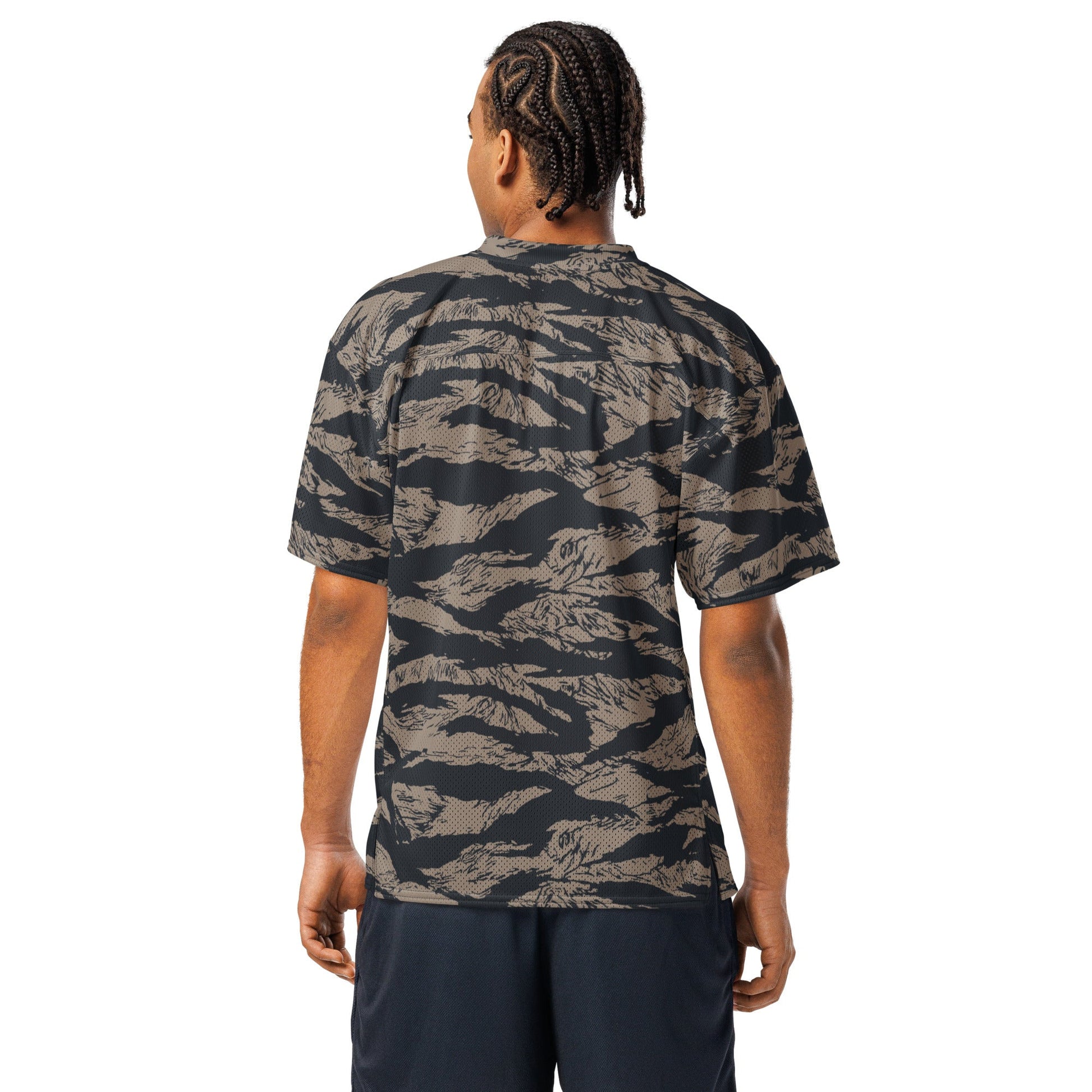 Afghanistan Taliban Special Forces Badri Tiger Stripe CAMO American football jersey - Football Jersey
