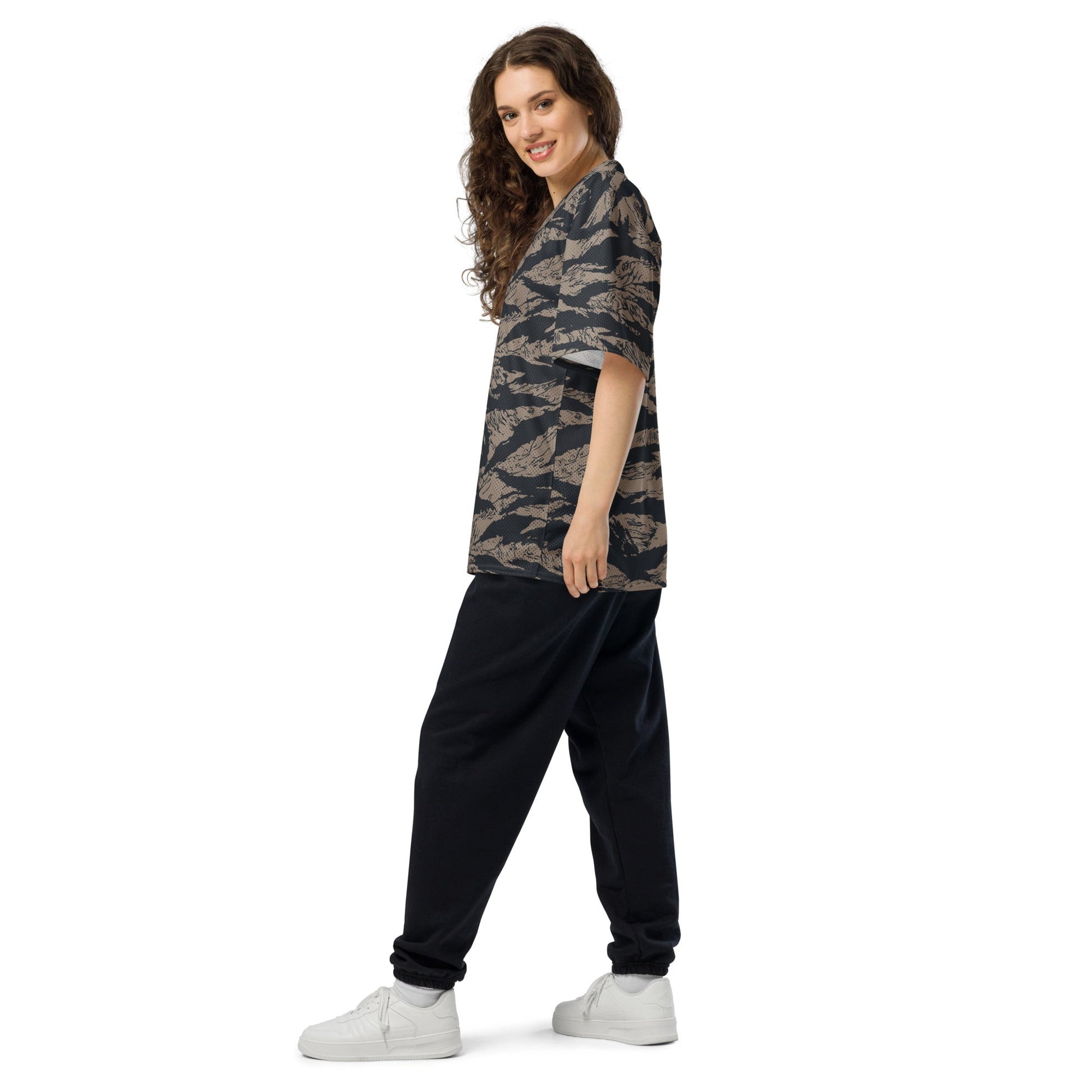 Afghanistan Taliban Special Forces Badri Tiger Stripe CAMO American football jersey - Football Jersey