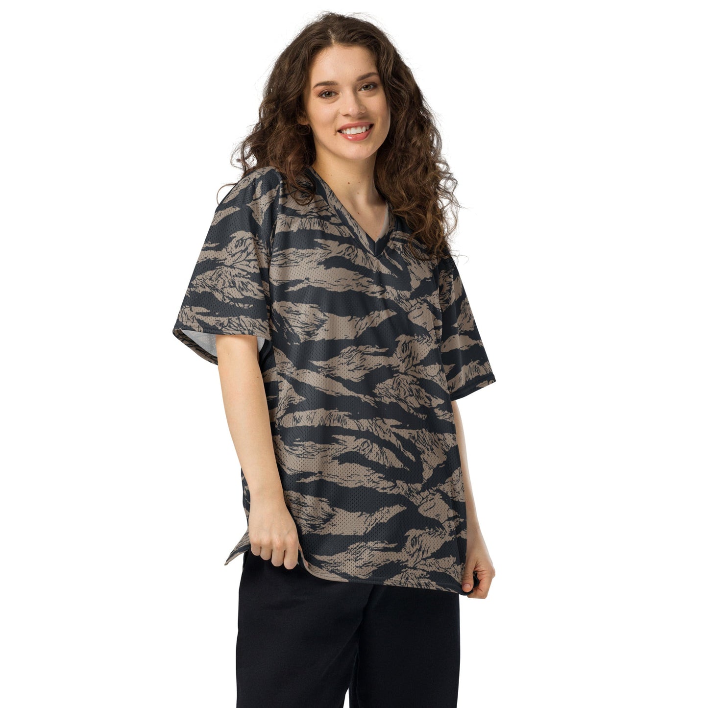 Afghanistan Taliban Special Forces Badri Tiger Stripe CAMO American football jersey - Football Jersey