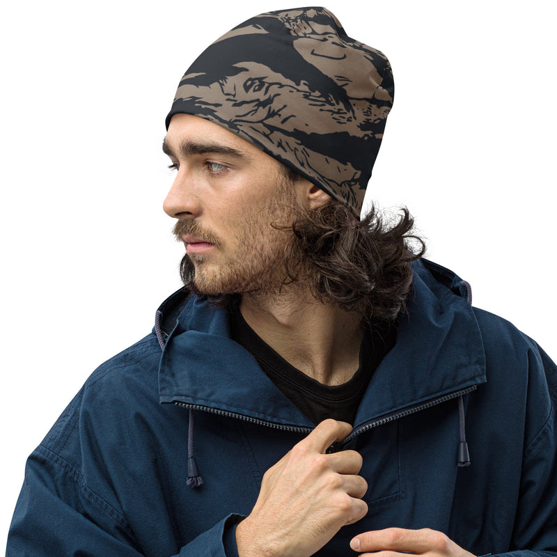 Tiger Stripe Desert Shadow CAMO Beanie - S - Head