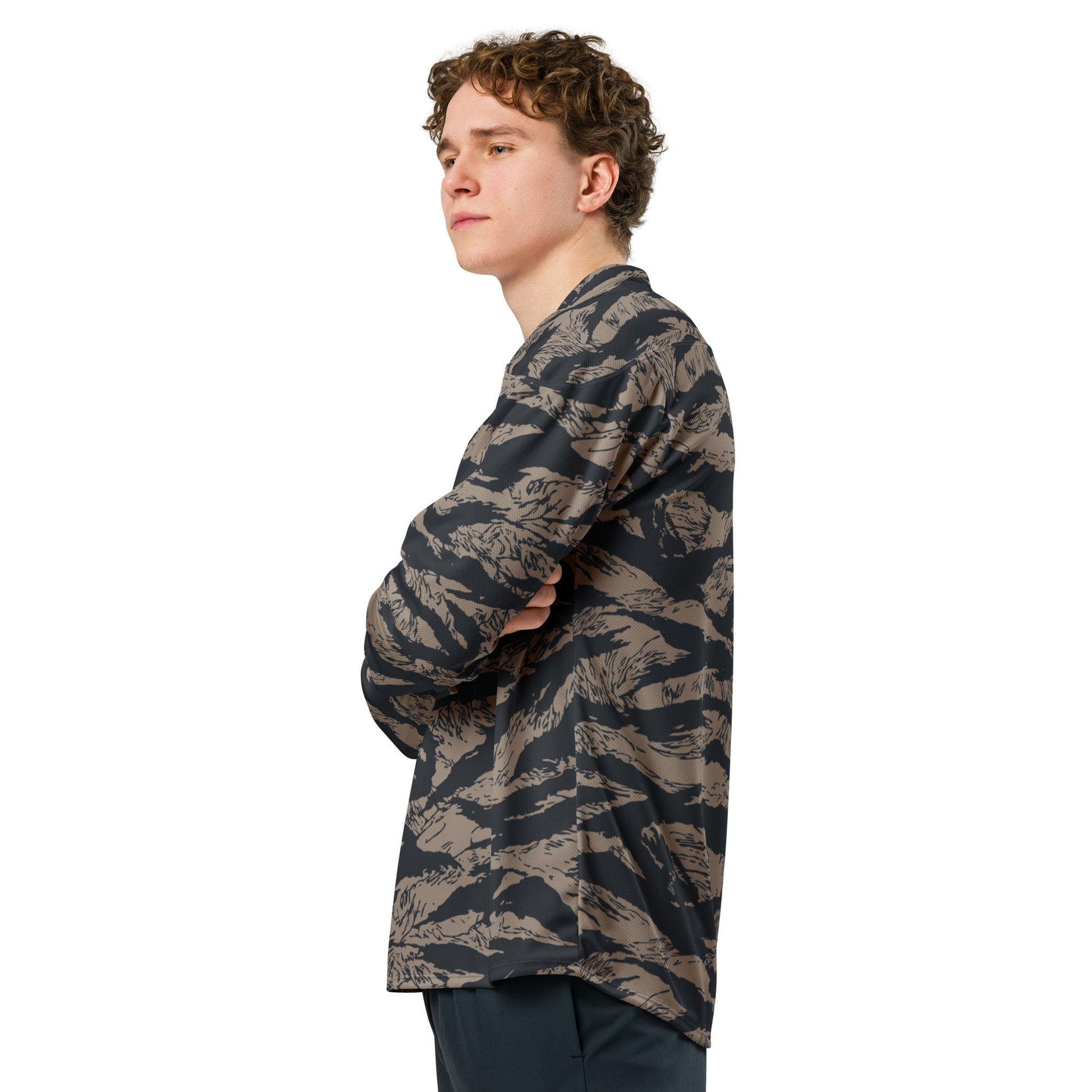 Afghanistan Taliban Special Forces Badri Tiger Stripe CAMO hockey fan jersey - 2XS - Hockey Jerseys