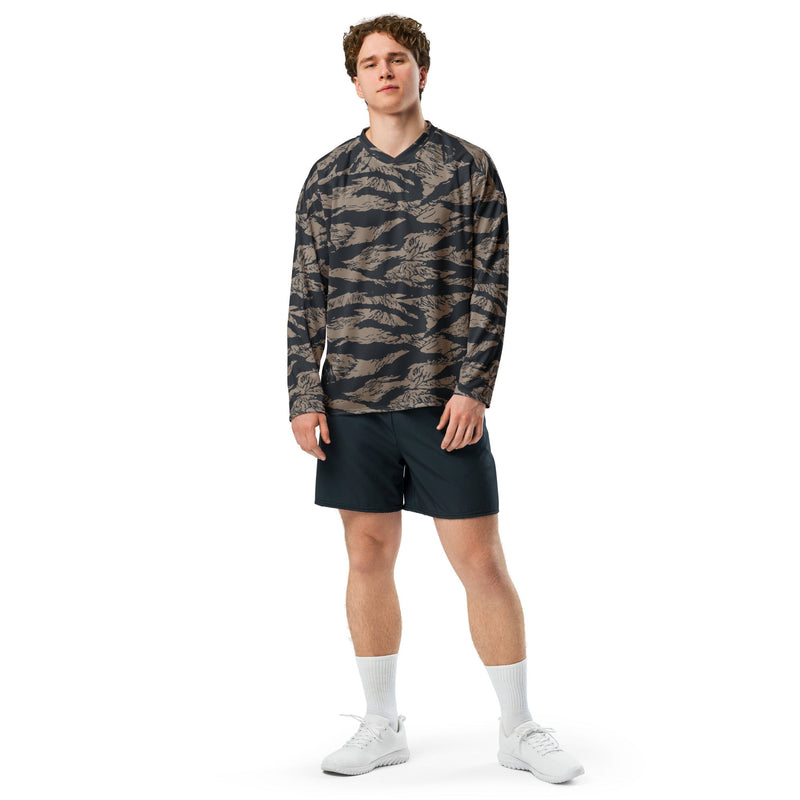 Tiger Stripe Desert Shadow CAMO Unisex Hockey Fan Jersey