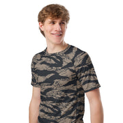 Tiger Stripe Desert Shadow CAMO Mens Short-Sleeve Rash Guard