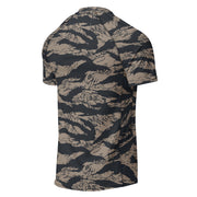 Tiger Stripe Desert Shadow CAMO Mens Short-Sleeve Rash Guard