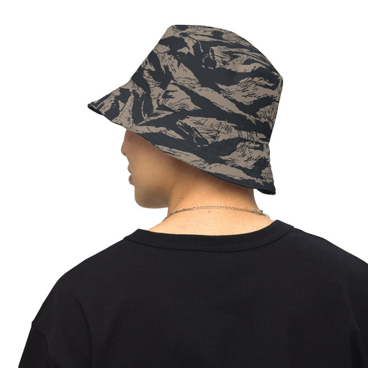 Afghanistan Taliban Special Forces Badri Tiger Stripe CAMO Reversible bucket hat - XS - Bucket Hats