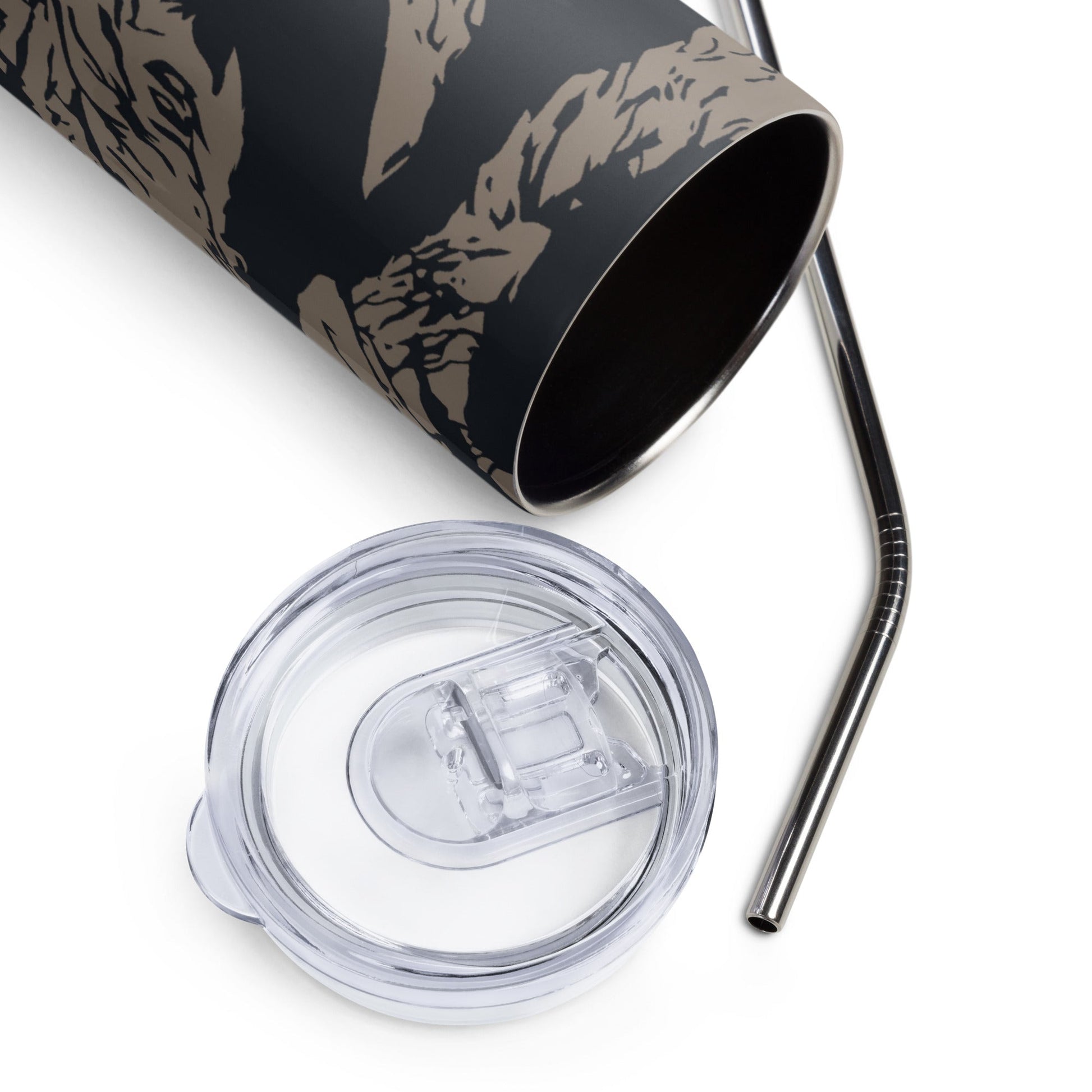 Afghanistan Taliban Special Forces Badri Tiger Stripe CAMO Stainless steel tumbler - Steel Tumblers