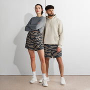 Tiger Stripe Desert Shadow CAMO Unisex Athletic Long Shorts