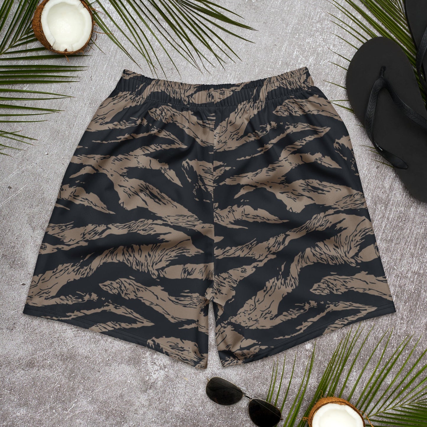 Afghanistan Taliban Special Forces Badri Tiger Stripe CAMO Unisex Athletic Long Shorts