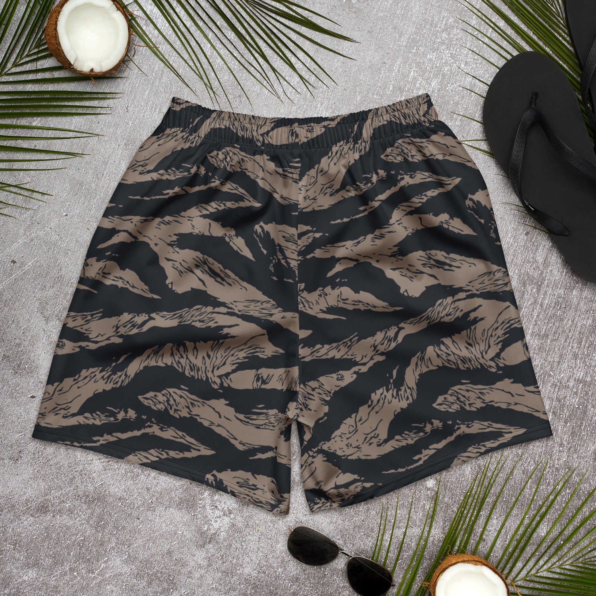 Afghanistan Taliban Special Forces Badri Tiger Stripe CAMO Unisex Athletic Long Shorts