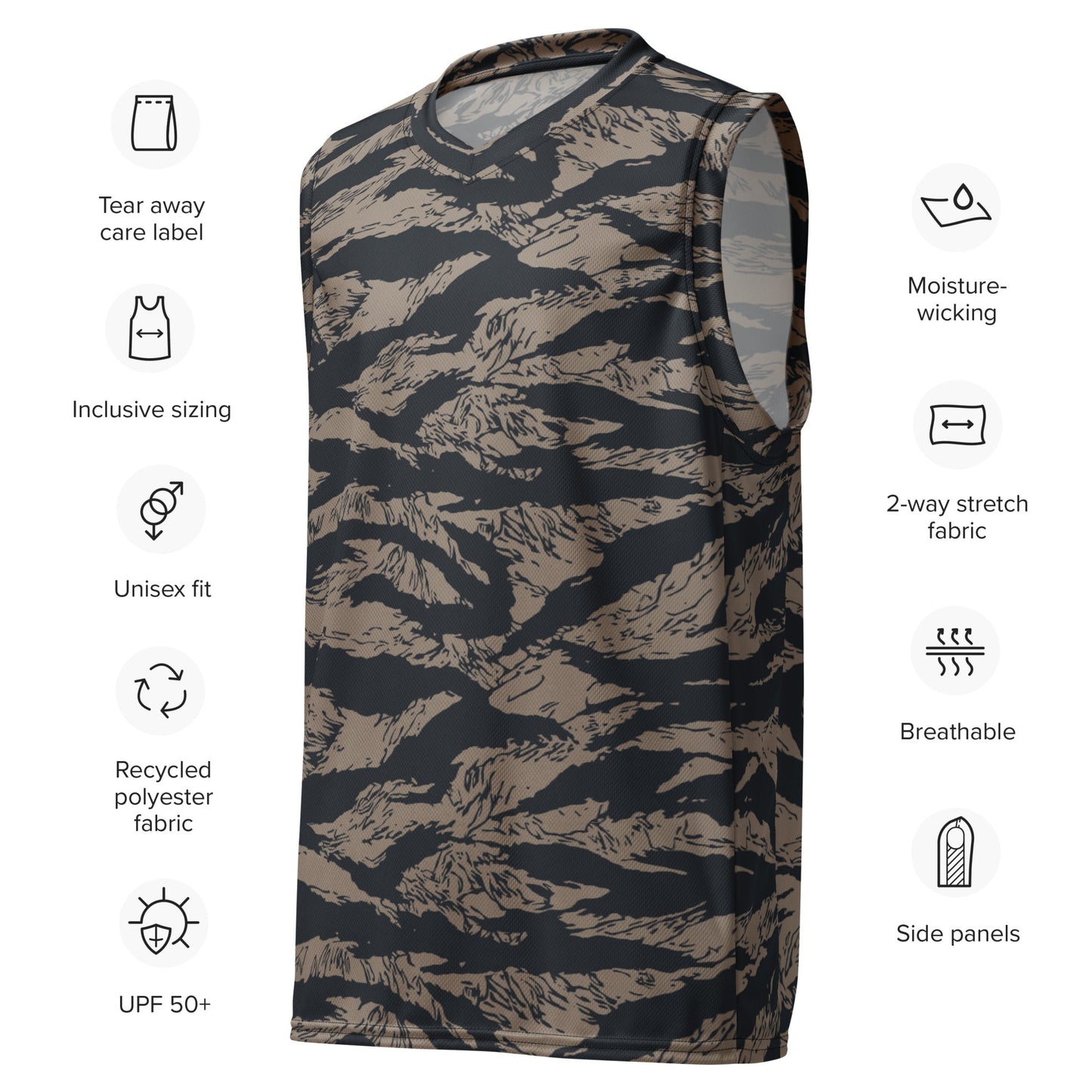 Afghanistan Taliban Special Forces Badri Tiger Stripe CAMO unisex basketball jersey - Basketball Jerseys