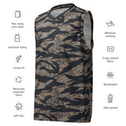 Tiger Stripe Desert Shadow CAMO Unisex Basketball Jersey