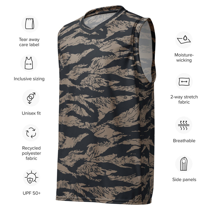 Tiger Stripe Desert Shadow CAMO Unisex Basketball Jersey