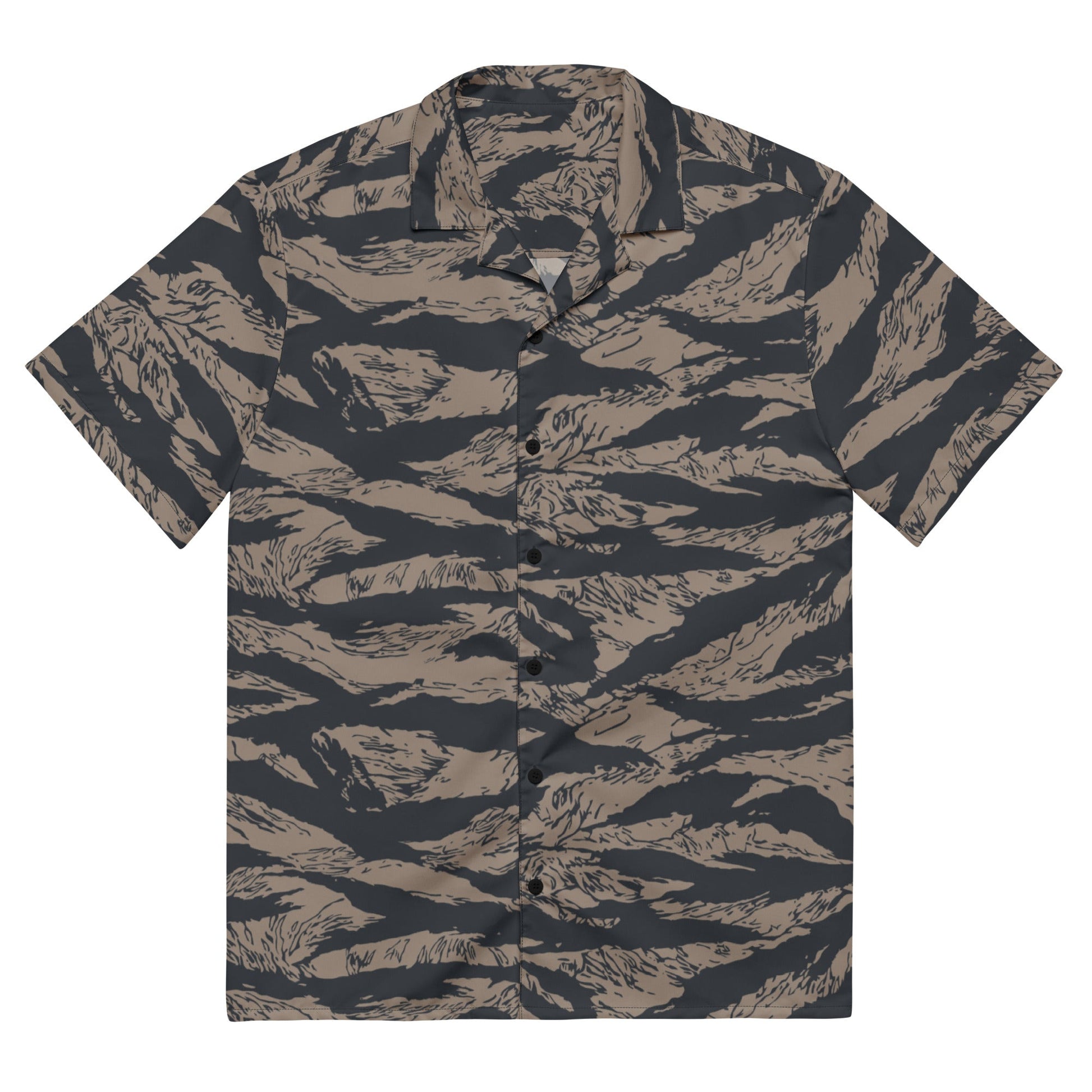Afghanistan Taliban Special Forces Badri Tiger Stripe CAMO Unisex button shirt - 2XS - Button Shirts