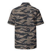 Tiger Stripe Desert Shadow CAMO Unisex Short-Sleeve Button Shirt
