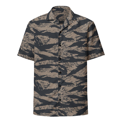 Afghanistan Taliban Special Forces Badri Tiger Stripe CAMO Unisex button shirt - Button Shirts