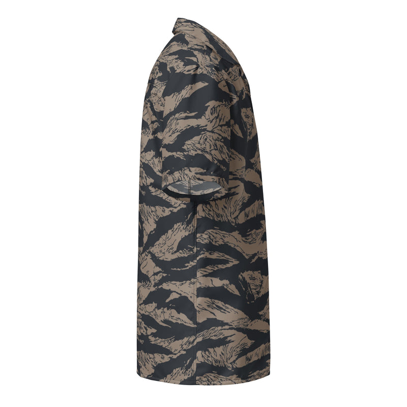 Tiger Stripe Desert Shadow CAMO Unisex Short-Sleeve Button Shirt