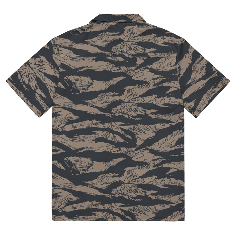 Tiger Stripe Desert Shadow CAMO Unisex Short-Sleeve Button Shirt