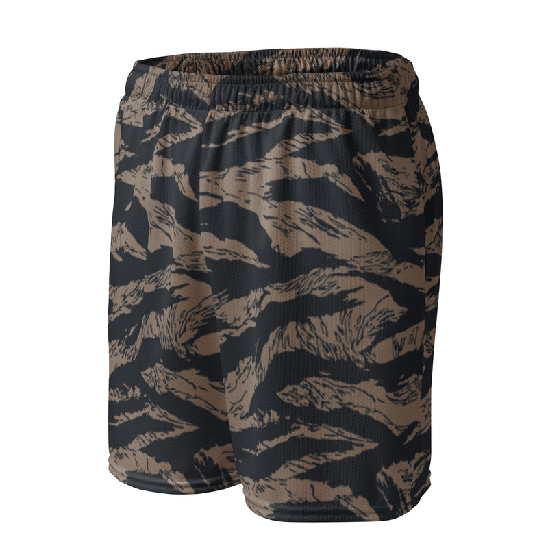 Tiger Stripe Desert Shadow CAMO Unisex Mesh Shorts