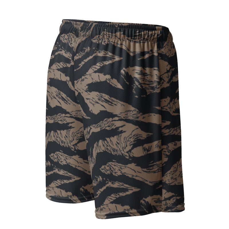 Tiger Stripe Desert Shadow CAMO Unisex Mesh Shorts