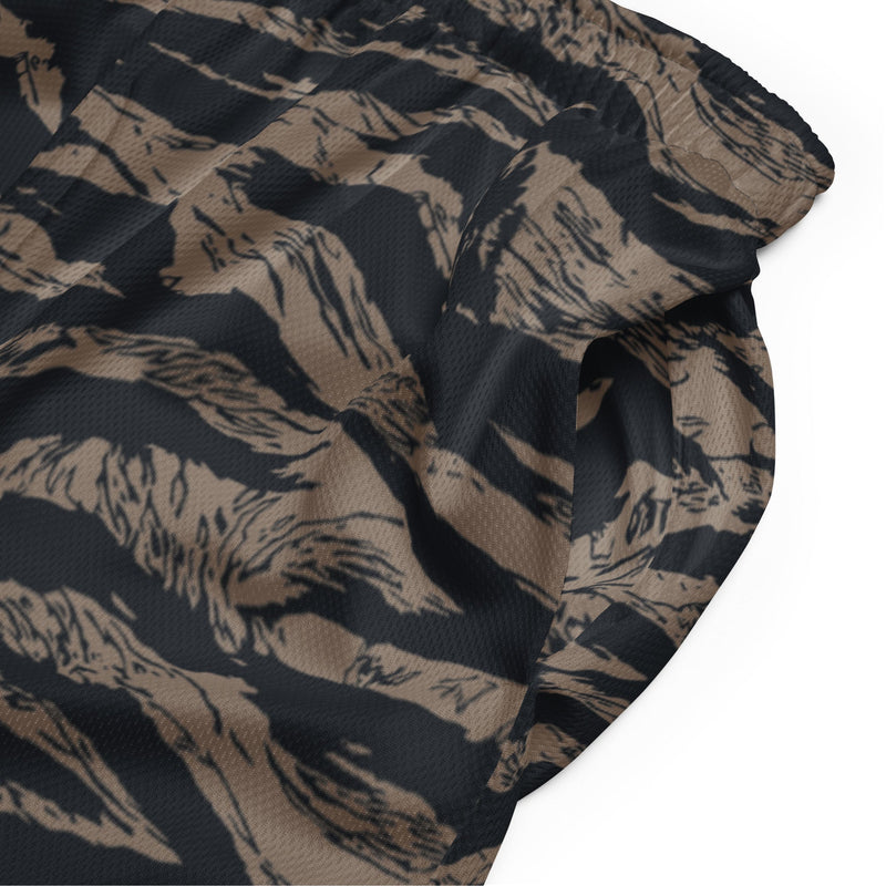Tiger Stripe Desert Shadow CAMO Unisex Mesh Shorts