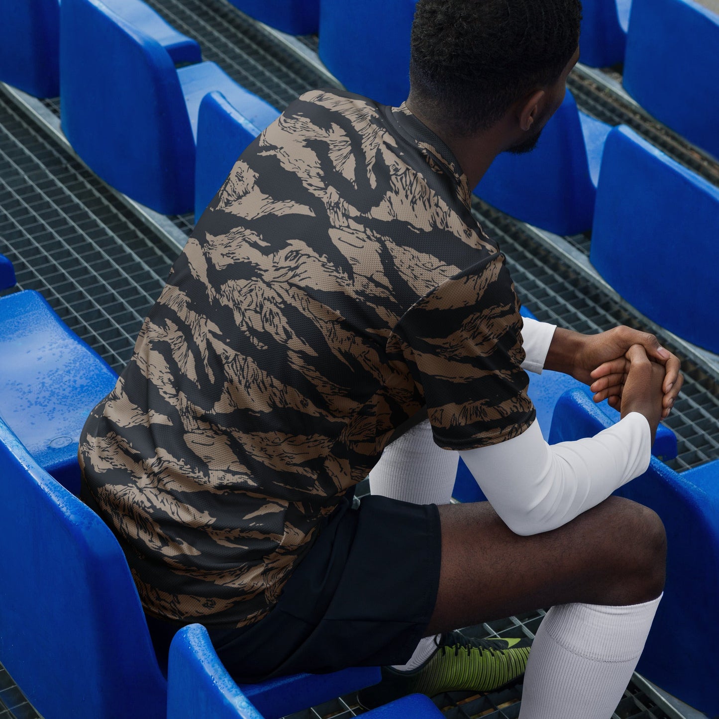 Afghanistan Taliban Special Forces Badri Tiger Stripe CAMO unisex sports jersey - Sports Jerseys