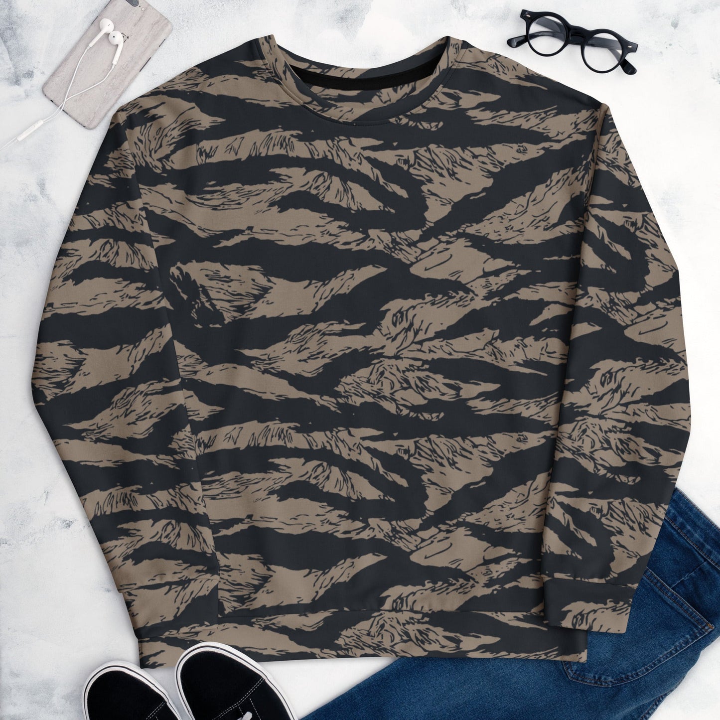 Afghanistan Taliban Special Forces Badri Tiger Stripe CAMO Unisex Sweatshirt - Sweatshirts