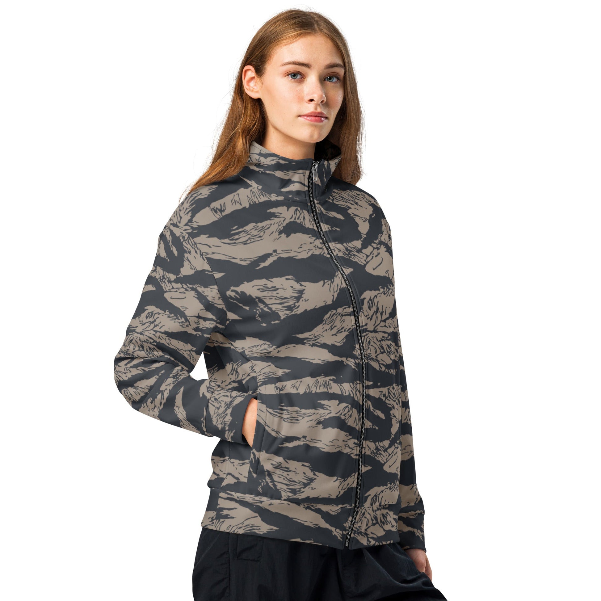 Afghanistan Taliban Special Forces Badri Tiger Stripe CAMO Unisex track jacket - Track Jackets