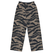 Tiger Stripe Desert Shadow CAMO Unisex Wide-Leg Leisure Pants - 2XS