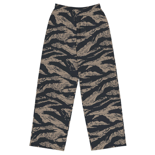 Afghanistan Taliban Special Forces Badri Tiger Stripe CAMO unisex wide-leg pants - 2XS - Wide-leg Pants