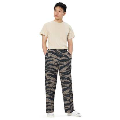Afghanistan Taliban Special Forces Badri Tiger Stripe CAMO unisex wide-leg pants - Wide-leg Pants