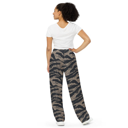 Afghanistan Taliban Special Forces Badri Tiger Stripe CAMO unisex wide-leg pants - Wide-leg Pants