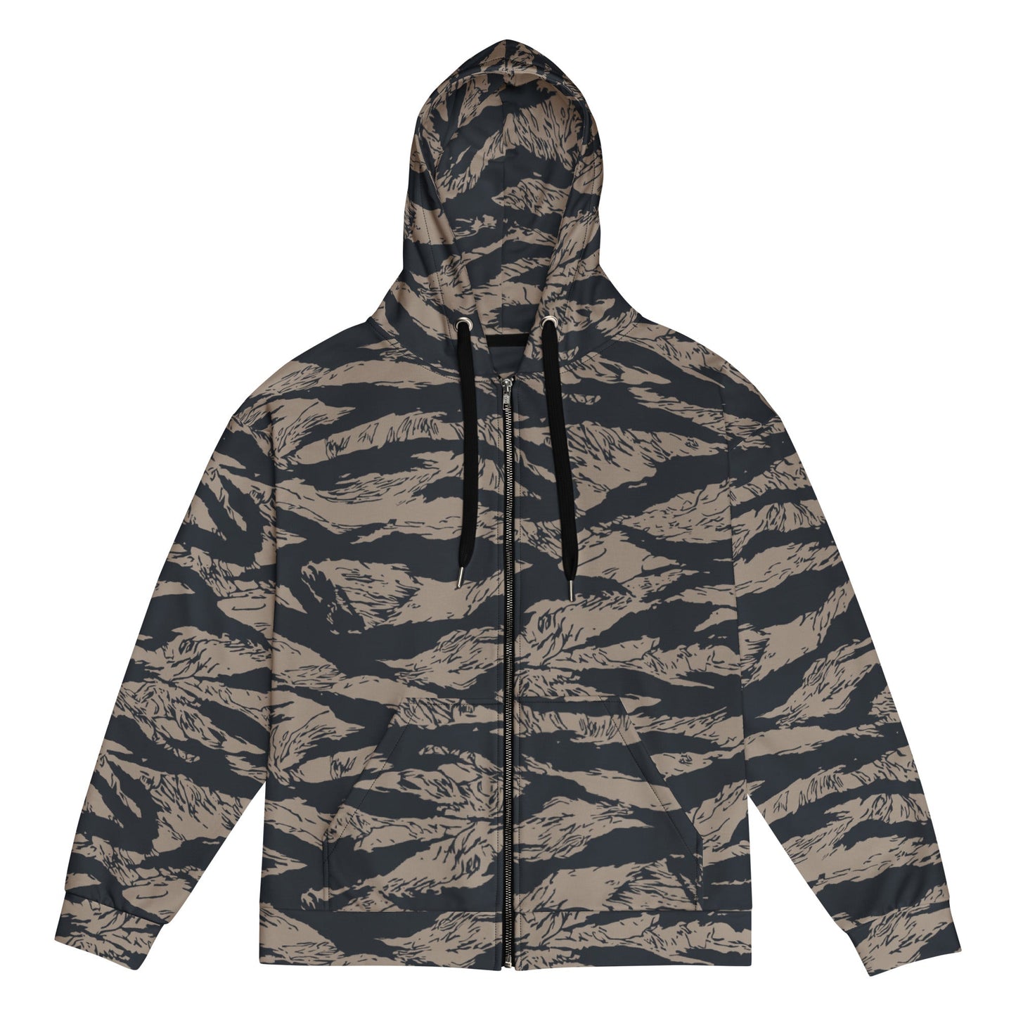 Afghanistan Taliban Special Forces Badri Tiger Stripe CAMO Unisex zip hoodie - 2XS - Zip Hoodies